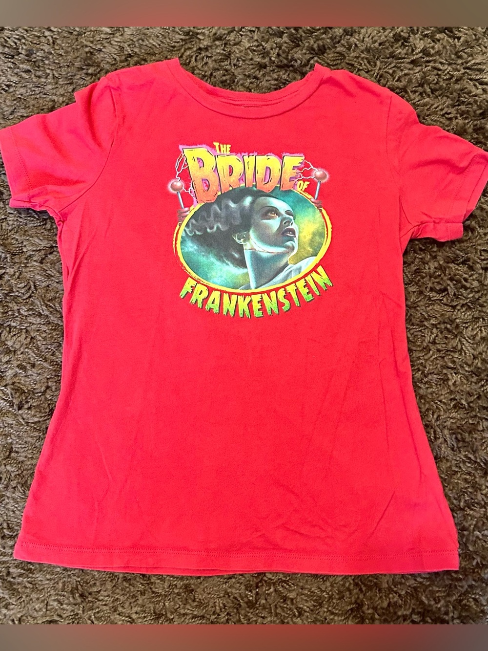 Women’s Bride of Frankenstein Graphic Tee - Red
